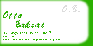 otto baksai business card